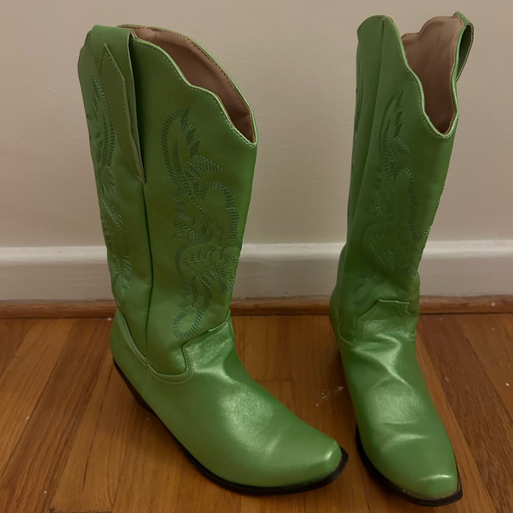 Green Cowgirl Boots
